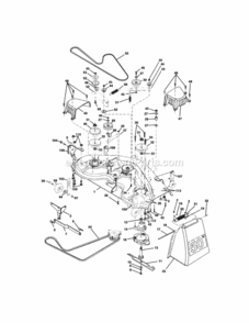 Page J Diagram and Parts List for 917276040  Craftsman Lawn Tractor