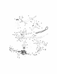 Page C Diagram and Parts List for 917276040  Craftsman Lawn Tractor