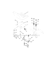 Page F Diagram and Parts List for 917276040  Craftsman Lawn Tractor