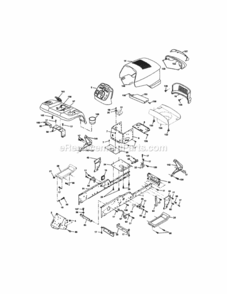 Page B Diagram and Parts List for 917276050  Craftsman Lawn Tractor