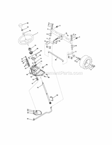 Page D Diagram and Parts List for 917276051  Craftsman Lawn Tractor