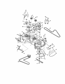 Page J Diagram and Parts List for 917276080  Craftsman Lawn Tractor