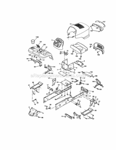 Page B Diagram and Parts List for 917276080  Craftsman Lawn Tractor