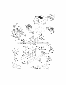 Page B Diagram and Parts List for 917276081  Craftsman Lawn Tractor