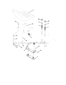 Page F Diagram and Parts List for 917276081  Craftsman Lawn Tractor