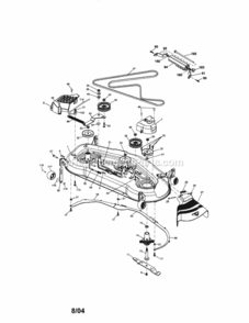 Page J Diagram and Parts List for 917276140  Craftsman Lawn Tractor