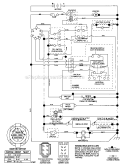 Schematic-Tractor Diagram and Parts List for 917276181  Craftsman Lawn Tractor