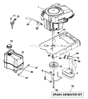 Part Location Diagram of 532188655 Husqvarna Lawn Mower Muffler