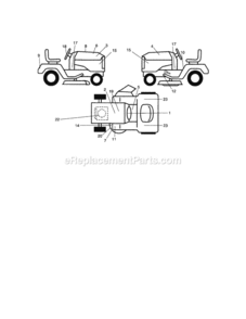 Part Location Diagram of 193114 Craftsman Mower Decal