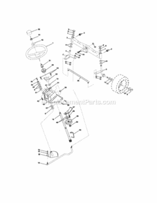 Page D Diagram and Parts List for 917276240  Craftsman Lawn Tractor