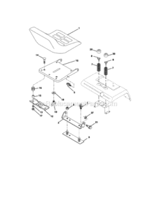 Page F Diagram and Parts List for 917276310  Craftsman Lawn Tractor
