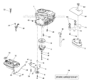 Engine Diagram and Parts List for 917276320  Craftsman Lawn Tractor