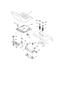 Page F Diagram and Parts List for 917276330  Craftsman Lawn Tractor