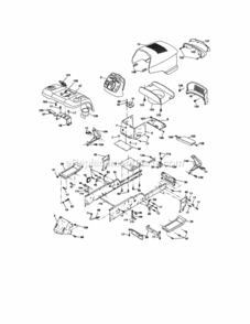Page B Diagram and Parts List for 917276341  Craftsman Lawn Tractor