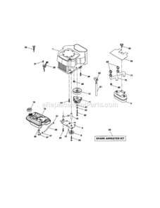 Page E Diagram and Parts List for 917276360  Craftsman Lawn Tractor