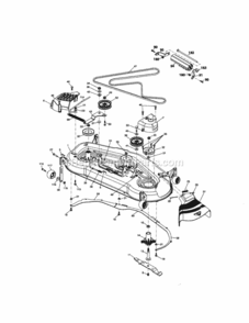 Page J Diagram and Parts List for 917276380  Craftsman Lawn Tractor