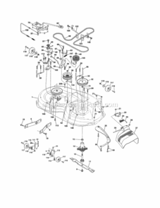 Page J Diagram and Parts List for 917276620  Craftsman Lawn Tractor