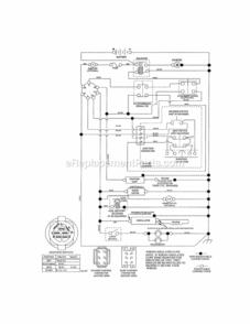 Page K Diagram and Parts List for 917276621  Craftsman Lawn Tractor