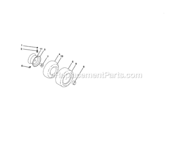Page H Diagram and Parts List for 917276621  Craftsman Lawn Tractor