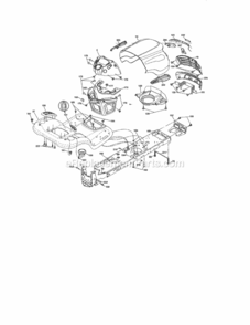 Page B Diagram and Parts List for 917276700  Craftsman Lawn Tractor