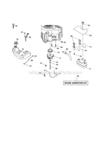 Part Location Diagram of 402980 Craftsman Engine Pulley
