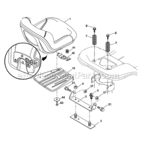 Page F Diagram and Parts List for 917276703  Craftsman Lawn Tractor