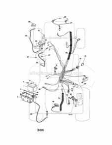 Page A Diagram and Parts List for 917276800  Craftsman Lawn Tractor