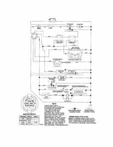 Page K Diagram and Parts List for 917276813  Craftsman Lawn Tractor