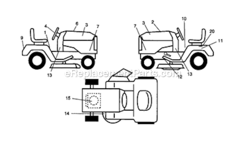 Part Location Diagram of 404479 Craftsman Engine decal