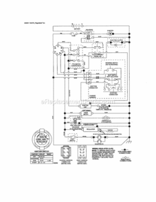 Page K Diagram and Parts List for 917276842  Craftsman Lawn Tractor