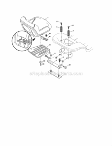 Page F Diagram and Parts List for 917276844  Craftsman Lawn Tractor