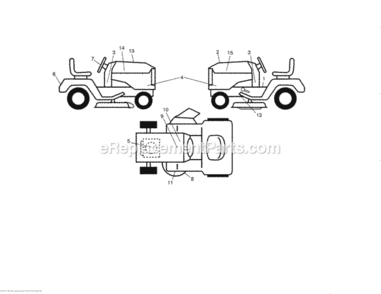Page G Diagram and Parts List for 917276844  Craftsman Lawn Tractor