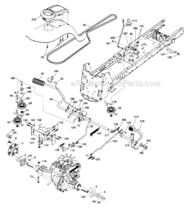 Ground_Drive Diagram and Parts List for 917276921  Craftsman Lawn Tractor