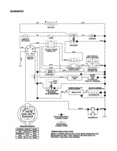 Page K Diagram and Parts List for 917277061  Craftsman Lawn Tractor