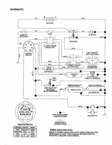 Page K Diagram and Parts List for 917277070  Craftsman Lawn Tractor