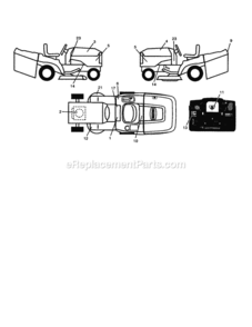 Part Location Diagram of 176675 Craftsman Decal Engine