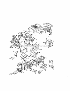 Page B Diagram and Parts List for 917277102  Craftsman Lawn Tractor