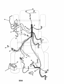 Part Location Diagram of 188036 Craftsman Ignition Harness