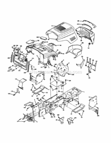 Part Location Diagram of 192533X558 Craftsman Fender.Pnt.C