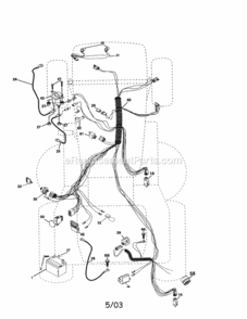 Page A Diagram and Parts List for 917277121  Craftsman Lawn Tractor