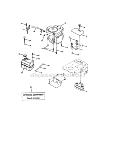 Page H Diagram and Parts List for 917277121  Craftsman Lawn Tractor