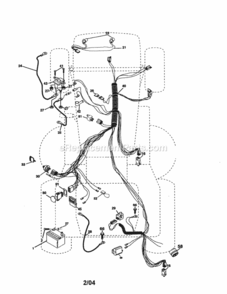 Part Location Diagram of 188035 Craftsman Ignition Harness