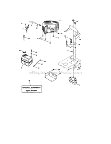 Page H Diagram and Parts List for 917277123  Craftsman Lawn Tractor