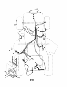 Part Location Diagram of 532187576 Husqvarna Faisceau Electrique General
