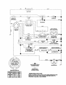 Page K Diagram and Parts List for 917277340  Craftsman Lawn Tractor