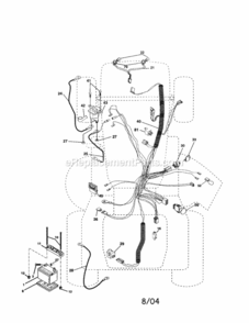 Page A Diagram and Parts List for 917277400  Craftsman Lawn Tractor