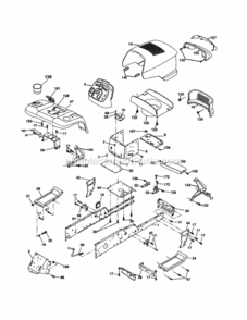 Page B Diagram and Parts List for 917277640  Craftsman Lawn Tractor