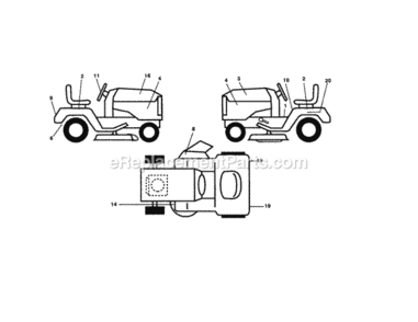 Part Location Diagram of 157140 Craftsman Decal.Caut.E