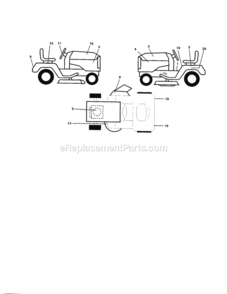 Page I Diagram and Parts List for 917279910  Craftsman Lawn Tractor