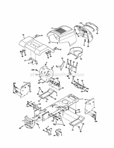 Page B Diagram and Parts List for 917279911  Craftsman Lawn Tractor
